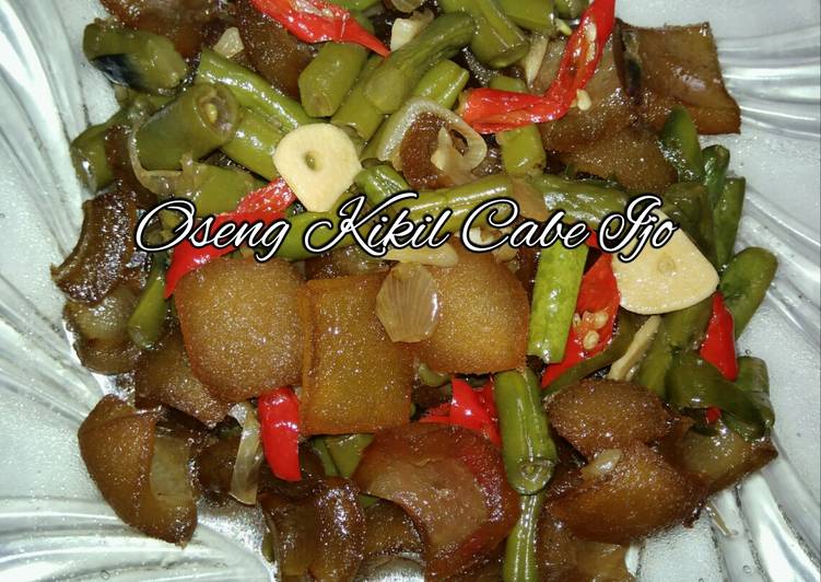 Oseng Kikil Cabe Ijo
