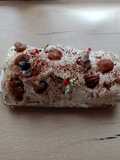 Bûche marron whisky casseilles