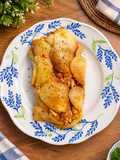 Chicken Bolognese Potato Roulade