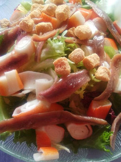 Una foto de Ensalada de anchoas
