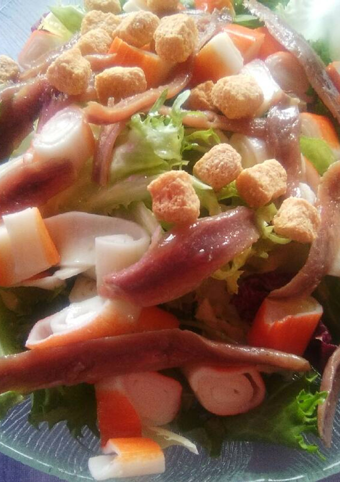 Una foto de Ensalada de anchoas