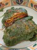 Crespelle con besciamella agli spinaci
