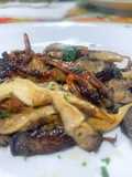 Funghi Pleurotus Fritti con Olio e Aglio