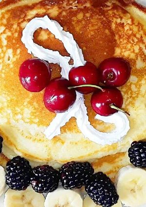 A picture of Fluffy Buttermilk Pancakes.