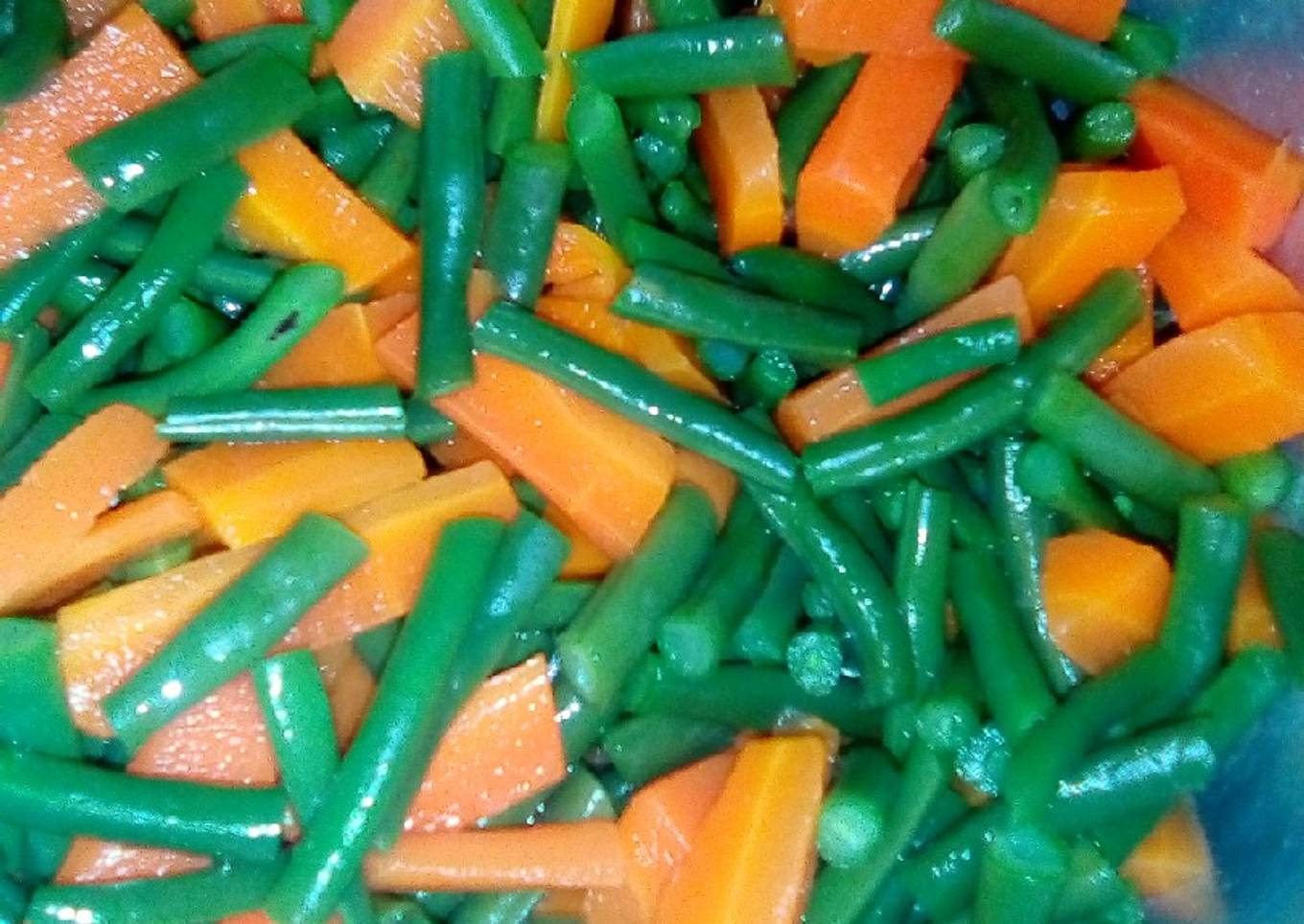 Blanched vegetables
