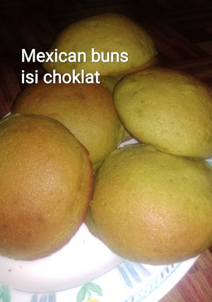 Foto resep Mexican buns/pandan