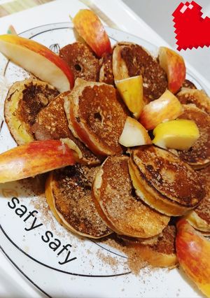 صورة لوصفة بان كيك التفاح(بالحبة الكاملة)