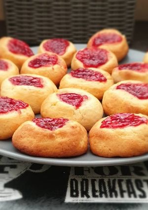 Une photo de Biscuits à la confiture de fraise