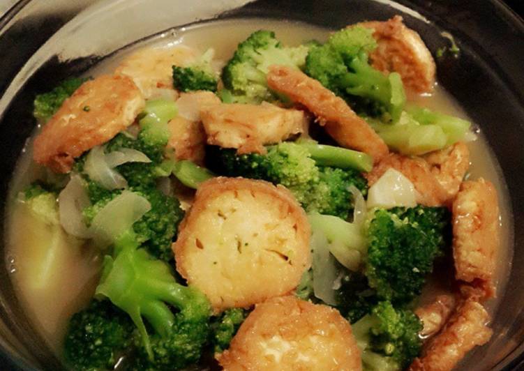 Resep Brokoli tofu saus tiram oleh Dessi Cookpad