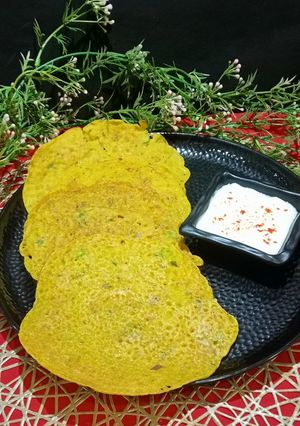 A picture of Kodo Millets Chilla.