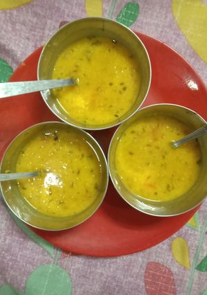 A picture of Yellow moong dall.