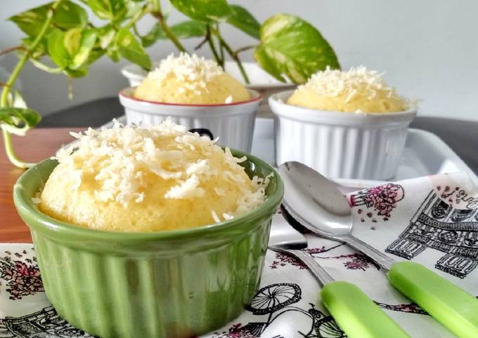 Steamed Cheese Cake (sangat simple takaran sendok, no mixer)