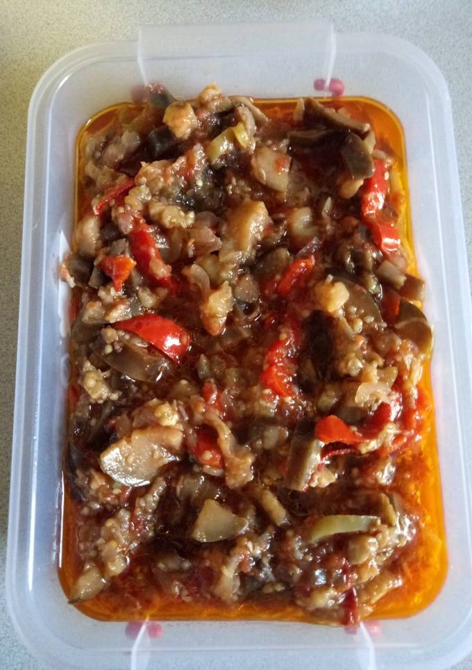 Закуска из баклажанов,🍆🍅🌶️🍽️