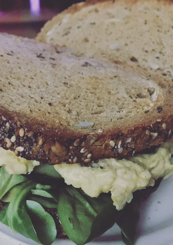 Una foto de Sándwich vegano