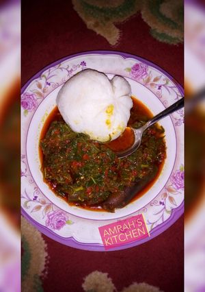A picture of Vegetable soup.