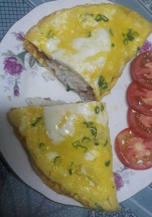 Hình của món Trứng cuộn cơm.
