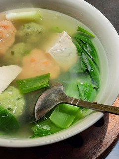 Foto resep Bakso tahu pakcoy & Bakso tahu-udang wortel 🍜🥕🥬