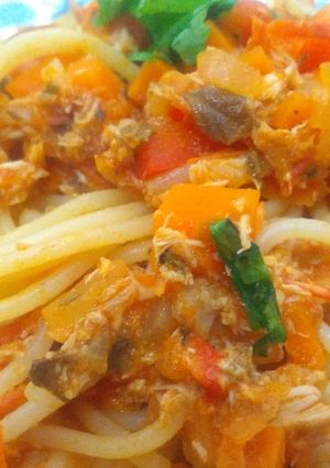 Una foto de Pasta con pollo (versión 🇻🇪)