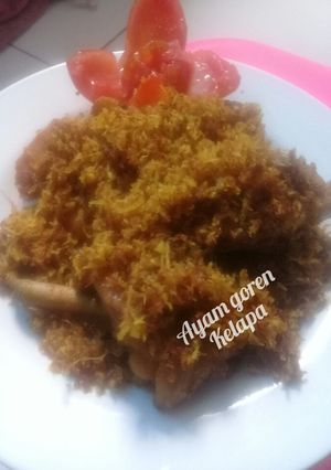 Foto resep 🍒 Ayam goreng kelapa