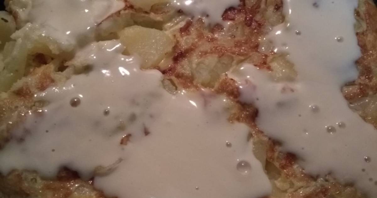 Tortilla de papa hervida Receta de Estefania 😊 Cookpad