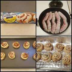 A picture of Bacon Cinnamon Buns.