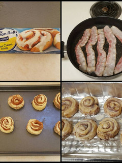 A picture of Bacon Cinnamon Buns.