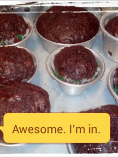 Foto resep muffin pisang coklat