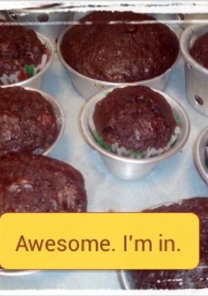 Foto resep muffin pisang coklat