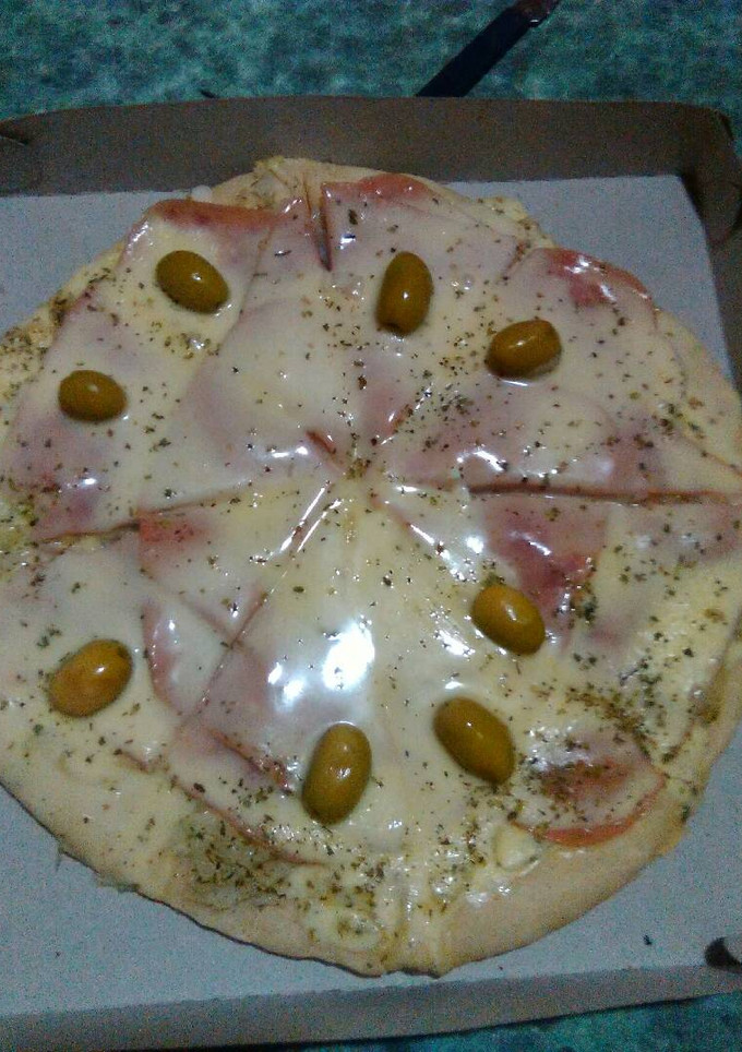 Una foto de Pizza cebollada