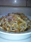 Chop suey con picadillo de carne de soya