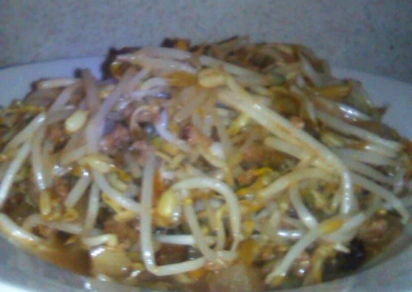 Chop suey con picadillo de carne de soya