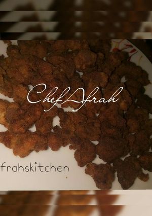 A picture of Beef popcorn.