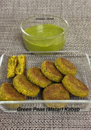 A picture of Green Peas (Matar) Kabab.