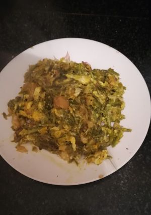 Foto principal de Revuelto de trigueros con bacalao