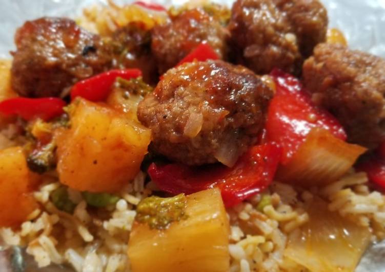 Recipe of Quick Sheik&#39;s Sweet N&#39; Sour Meatballs