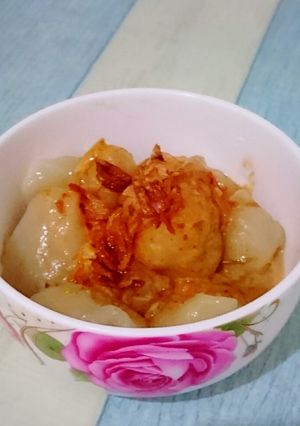 Foto resep Cilok / pentol kanji bumbu kacang