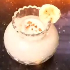 A picture of Banana milk shake.
