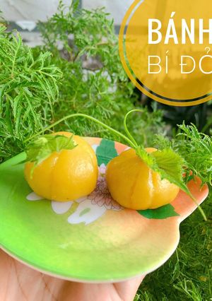 Hình của món Ăn dặm - Bánh bí đỏ.