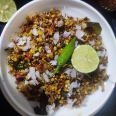 A picture of Sprouted moong stir fry.
