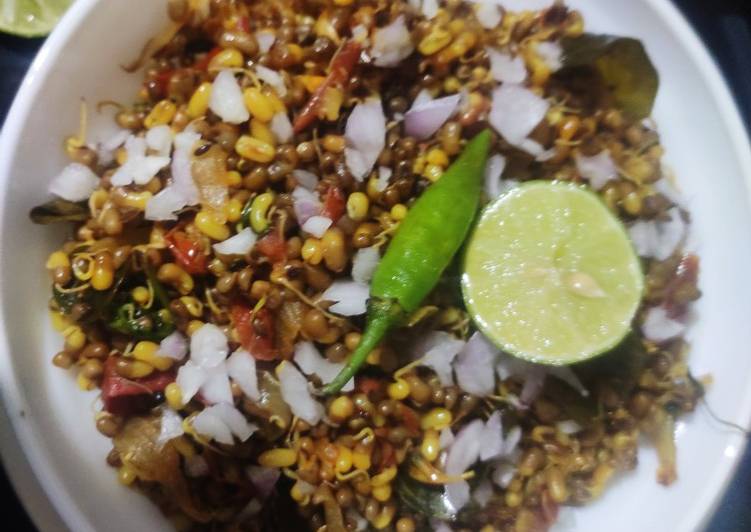 Recipe: Perfect Sprouted moong stir fry This is Secret Recipe  From Best My Grandma's Recipe !!