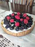 Pie de limón con yogurt de leche de coco - vegano