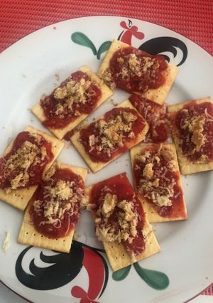 Foto resep Crackers Strawberry Keju
