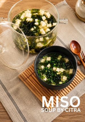 Foto resep Miso Soup (Sup Tahu Rumput Laut)