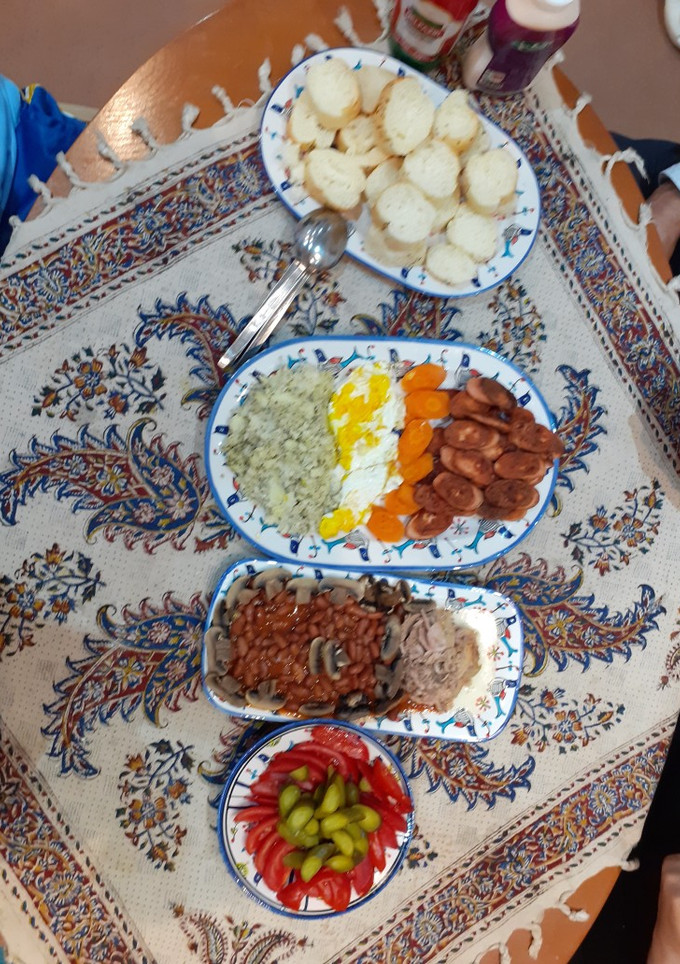 عکسی از دستور صبحانه انگلیسی