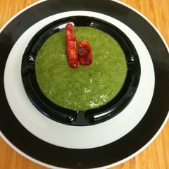 A picture of Bhang Ki Chutney(Hemp Sauce).
