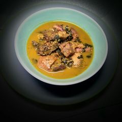 A picture of Assorted meat peppersoup.