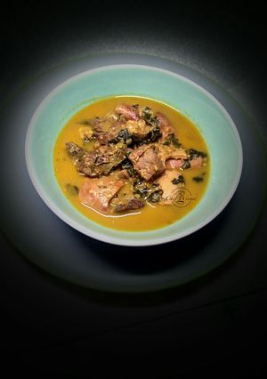 A picture of Assorted meat peppersoup.