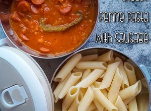 Gambar Cheesy Penne Pasta with Sausage