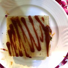 A picture of Veg Mayo bread sandwich.