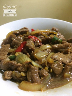 Foto resep Daging sapi lada hitam